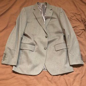 Stafford Travel Slim-Fit Suit Jacket Med Gray